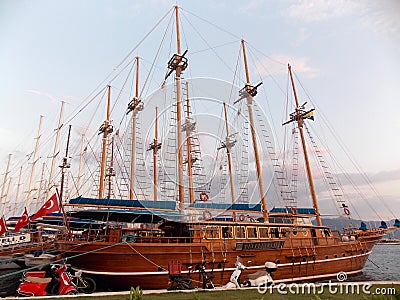 Beautiful Marmaris city Editorial Stock Photo